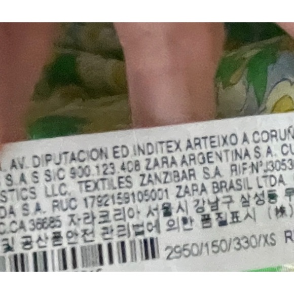 NWOT Zara Vibrant Green and Yellow Wrap Dress, Size XS - Picture 14 of 15